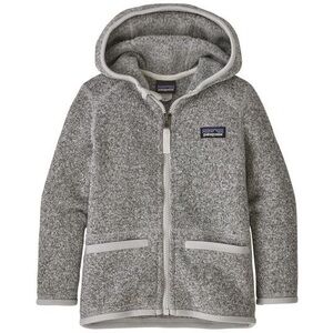 Patagonia Gray Fleece Hoodie Zip Up Sweatshirt Jacket  Baby 6-12 Month Unisex